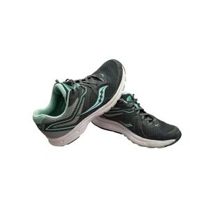 Saucony Cohesion 11 Running Shoes Gray Teal‎ Sneakers Athletic Women's